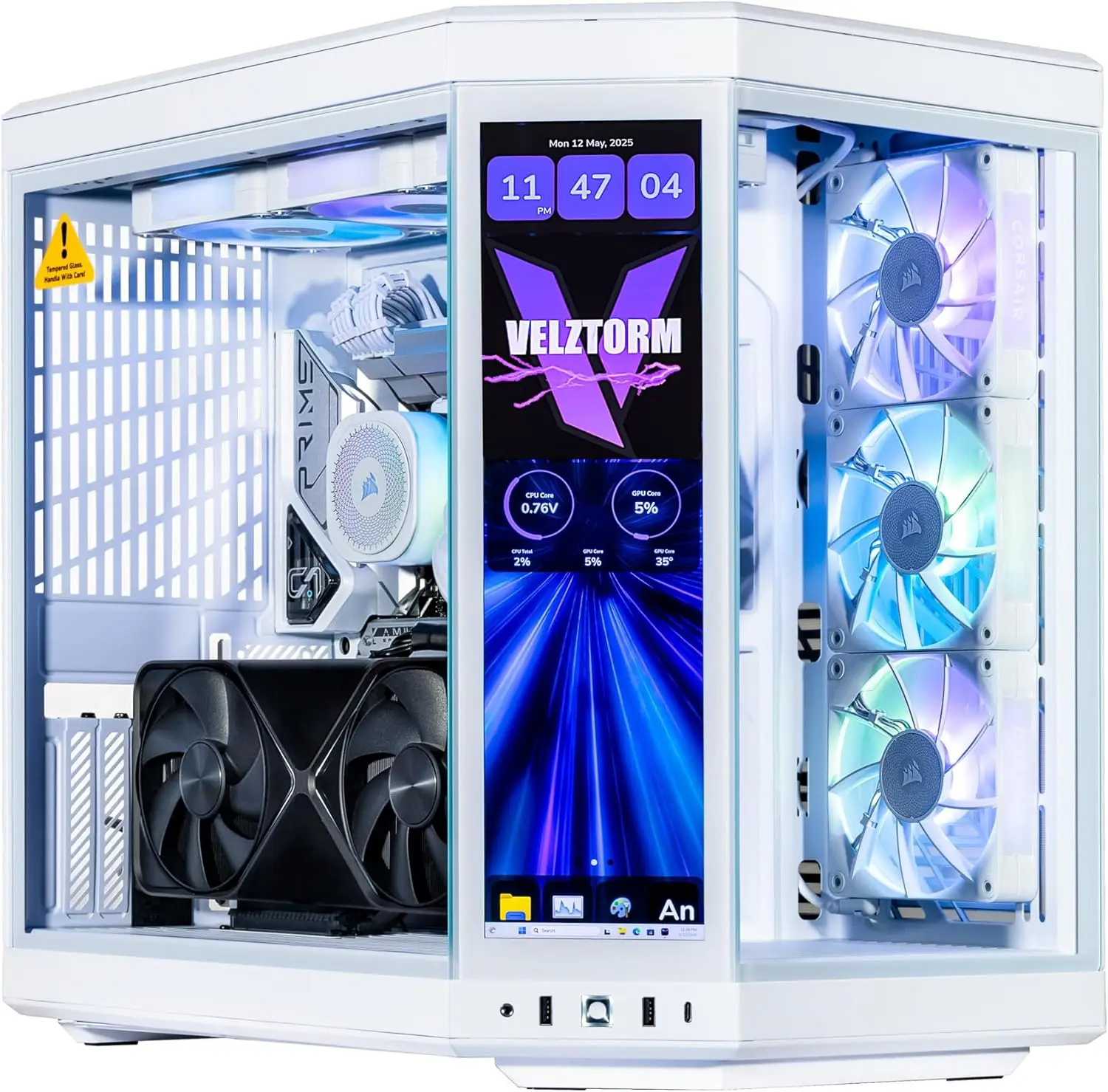 Pc Gaming Y70 - كمبيوتر ألعاب مكتبي مخصص من فيلزتورم