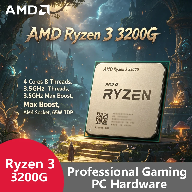 Pc Gaming Entry - معالج AMD Ryzen 3 3200G AM4
