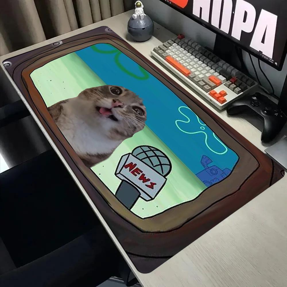 Pc Gaming News - لوحة ماوس كبيرة للألعاب بتصميم قطة