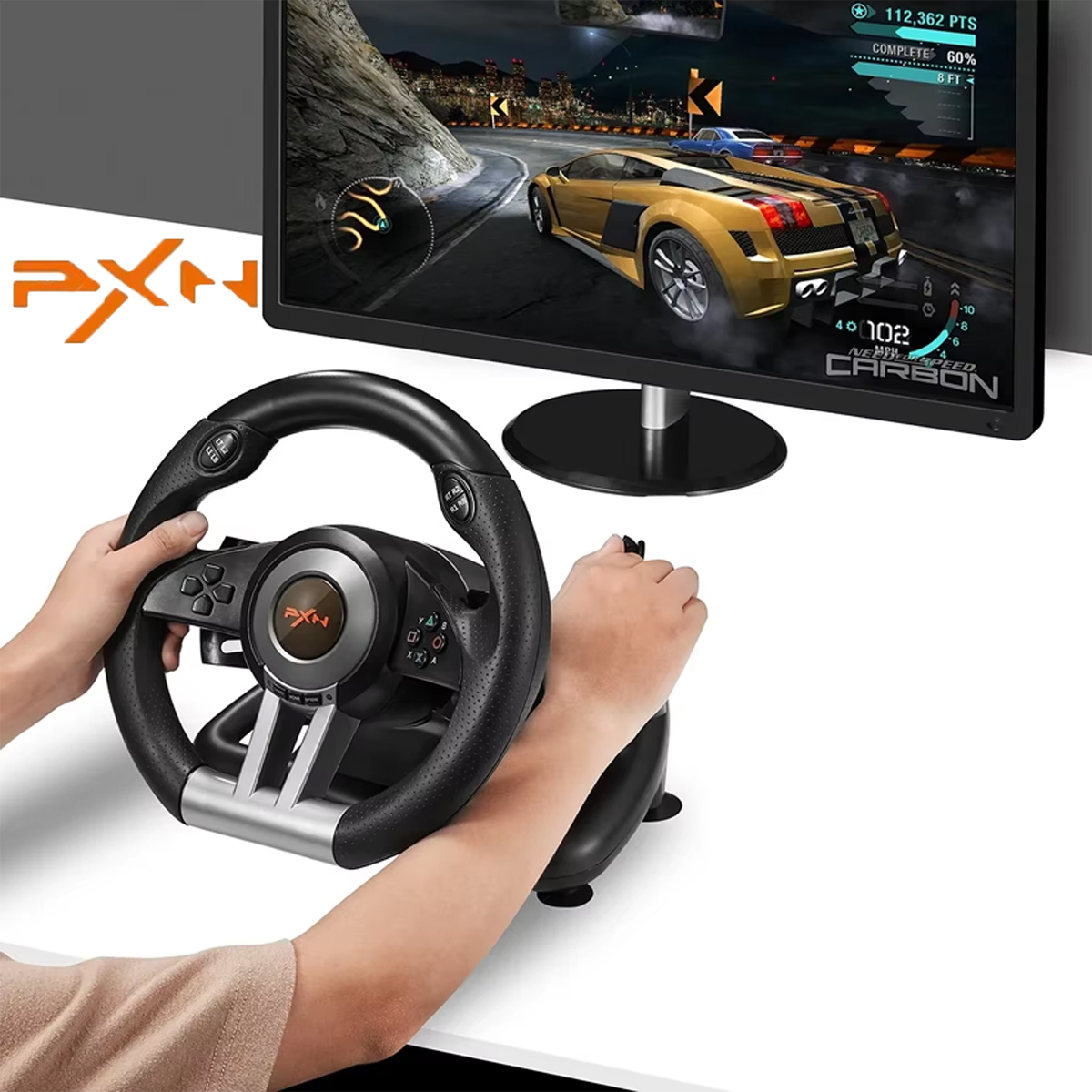 Pc Gaming Entry - عجلة سباق PXN V3، متوافقة مع