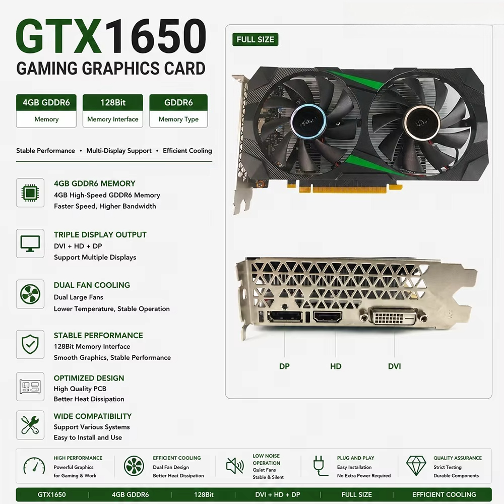 Pc Gaming Gtx 1650 - بطاقة رسومات GTX 1650 بذاكرة 4