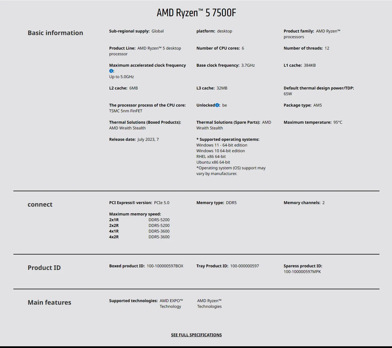 معالج AMD Ryzen 5 7500F بسرعة  - مراجعة Pc Gaming Ryzen 5 وسعره