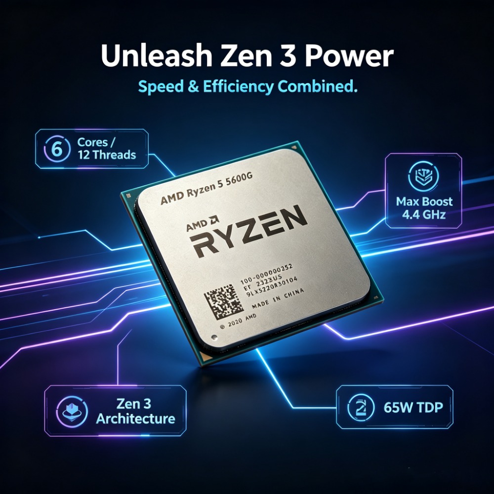 معالج AM4 غير مقفل مع رسومات V - مراجعة Pc Gaming Ryzen 5 وسعره