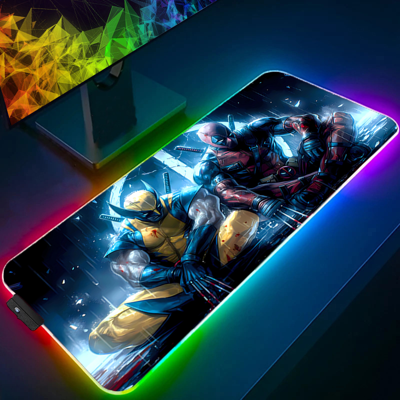 لوحة ماوس LED للألعاب بإضاءة خ - مراجعة Rgb Mousepad وسعره
