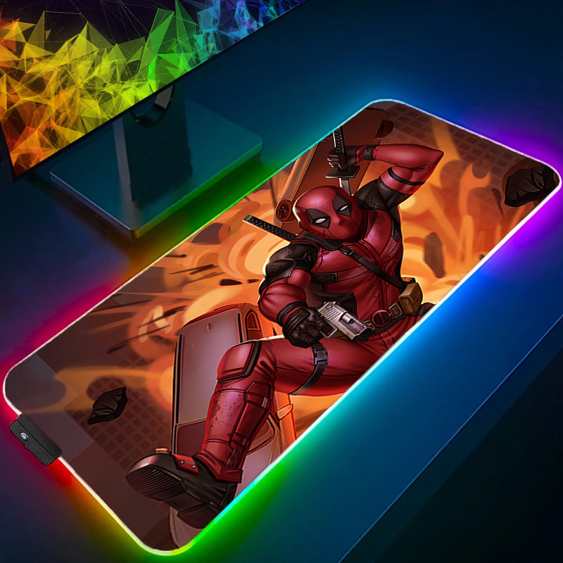 لوحة ماوس LED للألعاب بإضاءة خ - مراجعة Rgb Mousepad وسعره
