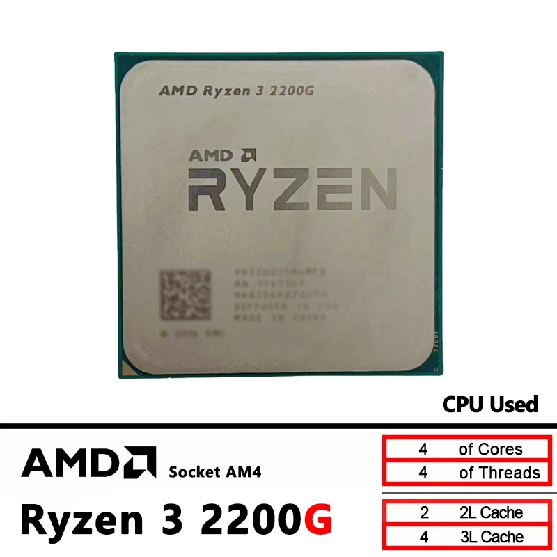 معالج AMD Ryzen 3 2200G AM4 اق - مراجعة Pc Gaming Entry وسعره