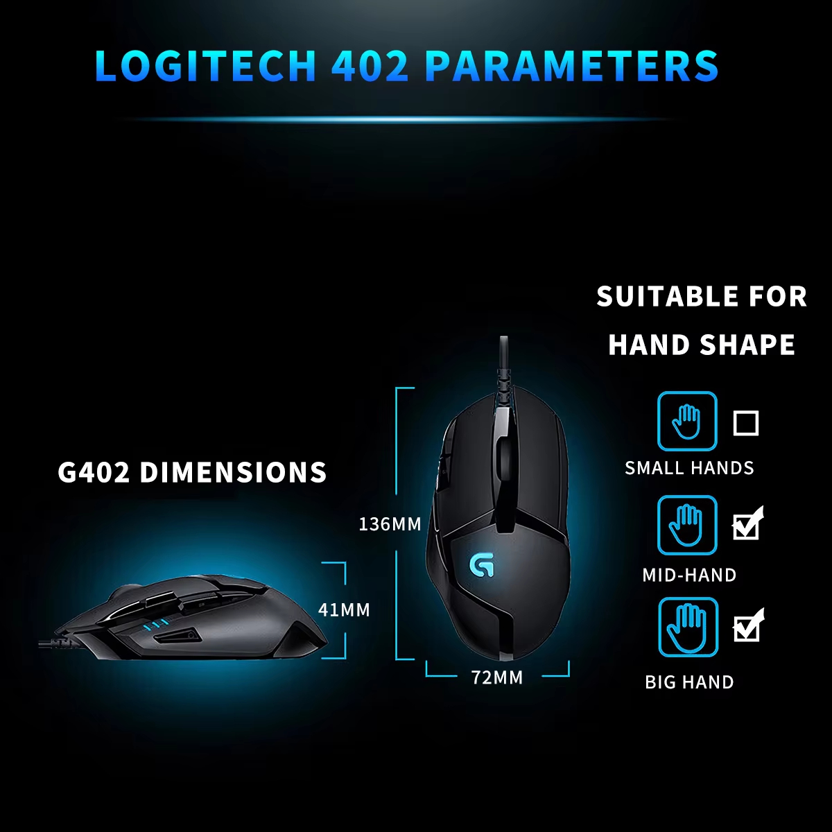 فأرة ألعاب لوجيتك G402 هايبريو - مراجعة Pc Gaming Logitech وسعره