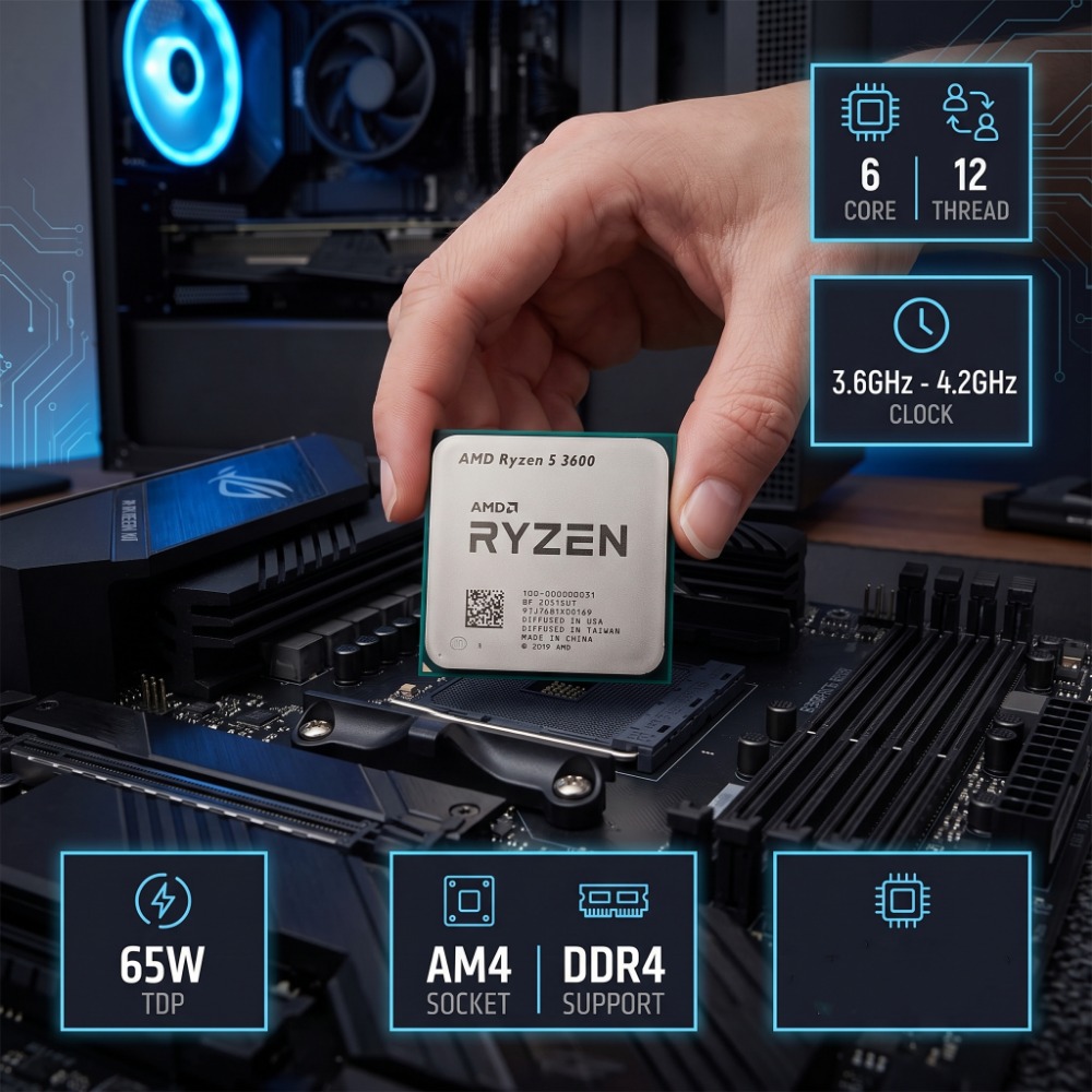 معالج AMD Ryzen 5 3600 لسطح ال - مراجعة Pc Gaming Ryzen 5 وسعره