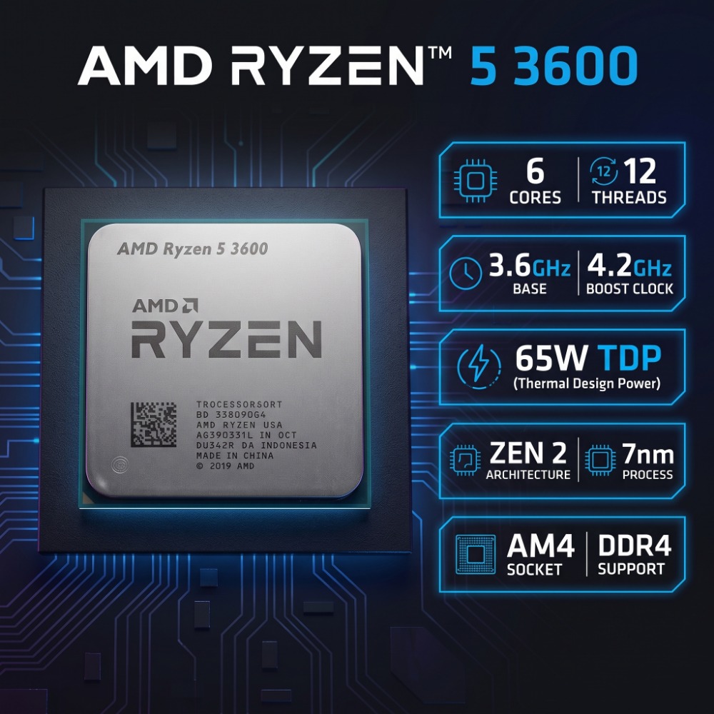 معالج AMD Ryzen 5 3600 لسطح ال - مراجعة Pc Gaming Ryzen 5 وسعره