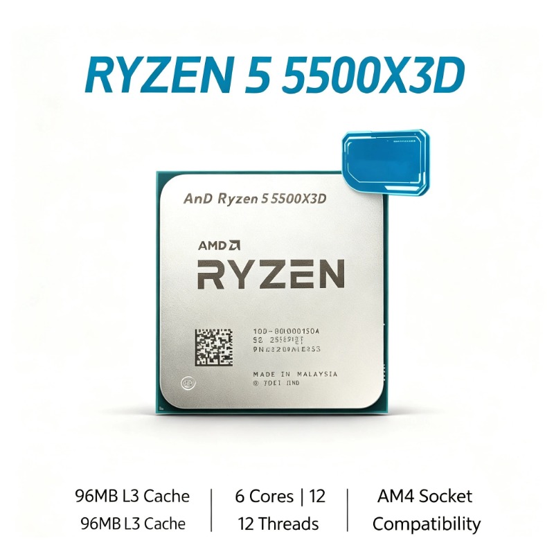 معالج AMD Ryzen 5 5500X3D لجها - مراجعة Pc Gaming Ryzen 5 وسعره