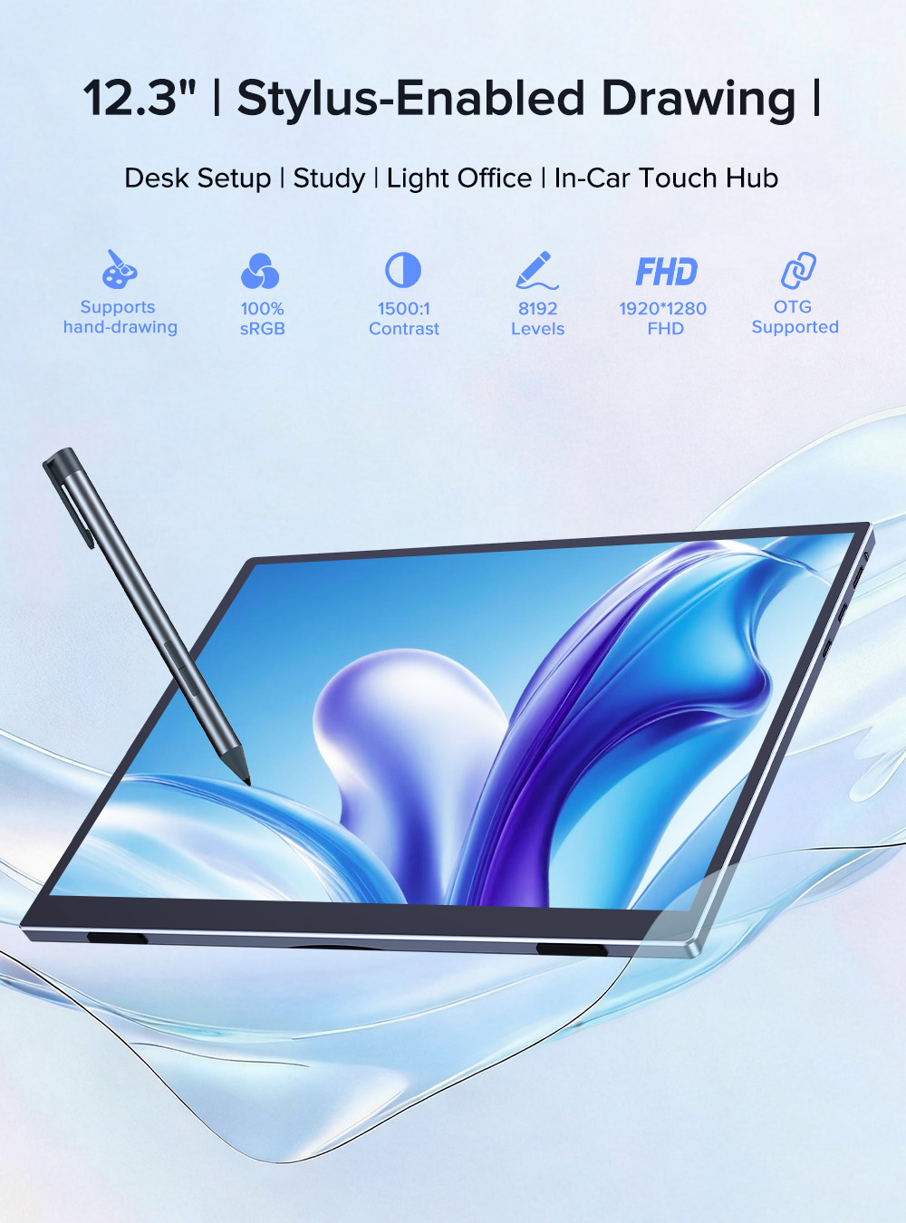 شاشة UPERFECT Touch المحمولة م - مراجعة Pc Gaming Y60 وسعره