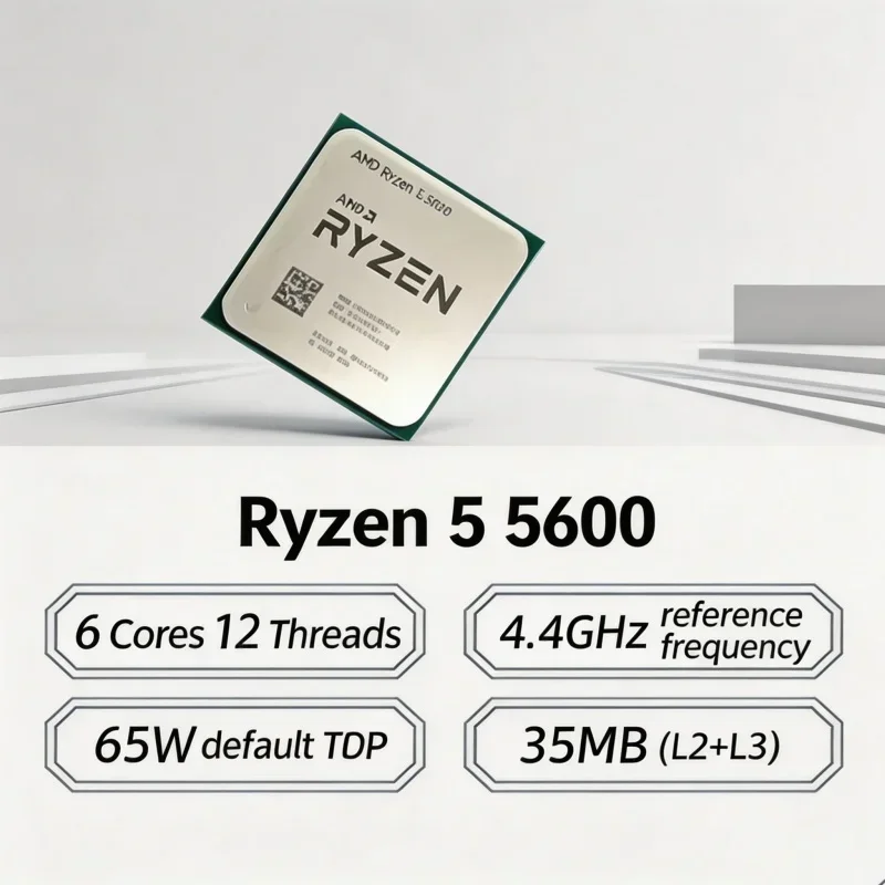 معالج Ryzen 5 5600 بـ 6 نواة و - مراجعة Pc Gaming Entry وسعره