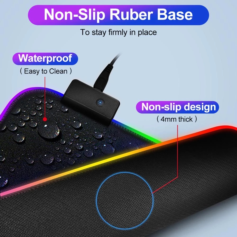 لوحة ماوس للألعاب بإضاءة LED م - مراجعة Rgb Mousepad وسعره