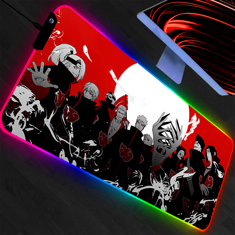 لوحة ماوس ناروتو بإضاءة خلفية  - مراجعة Rgb Mousepad وسعره