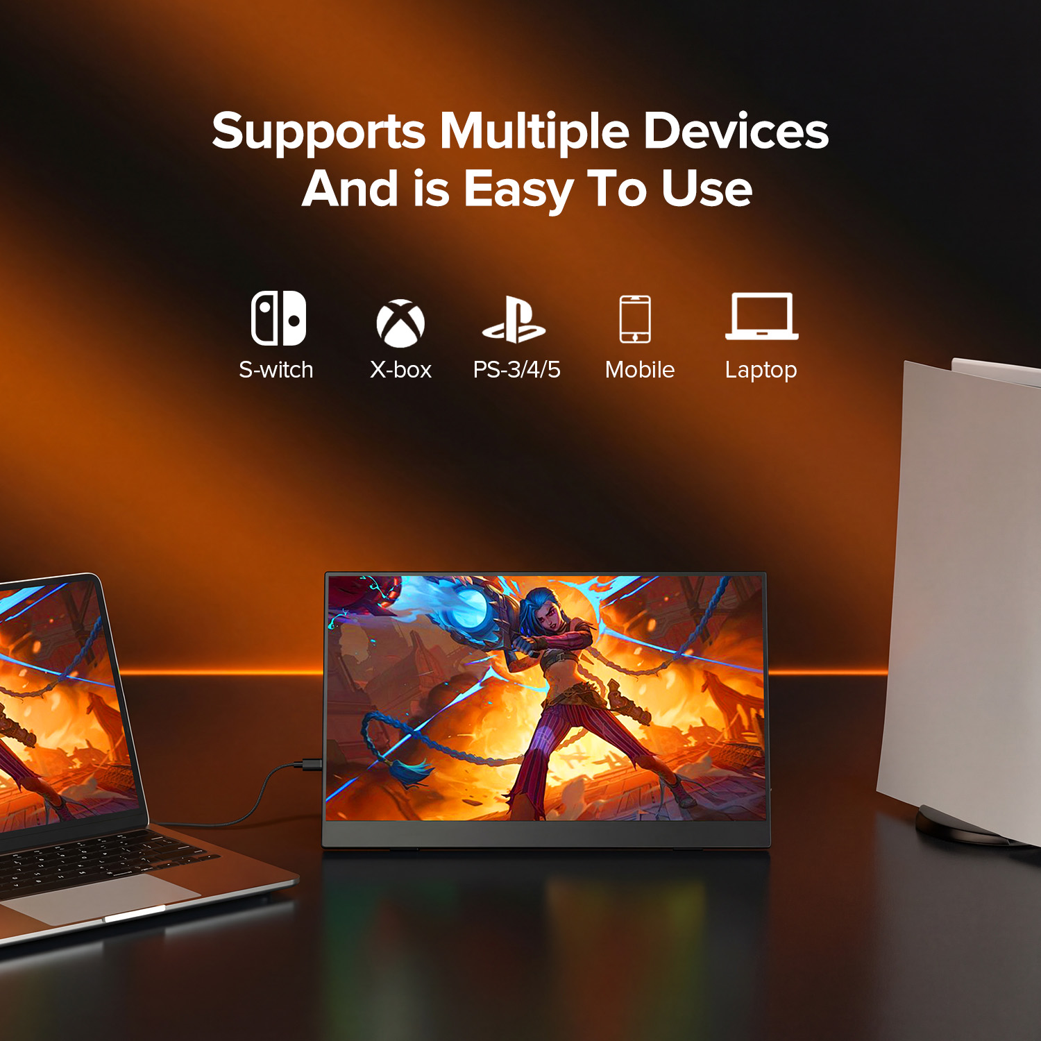 شاشة محمولة UPERFECT مقاس 15.6 - مراجعة Pc Gaming Y60 وسعره