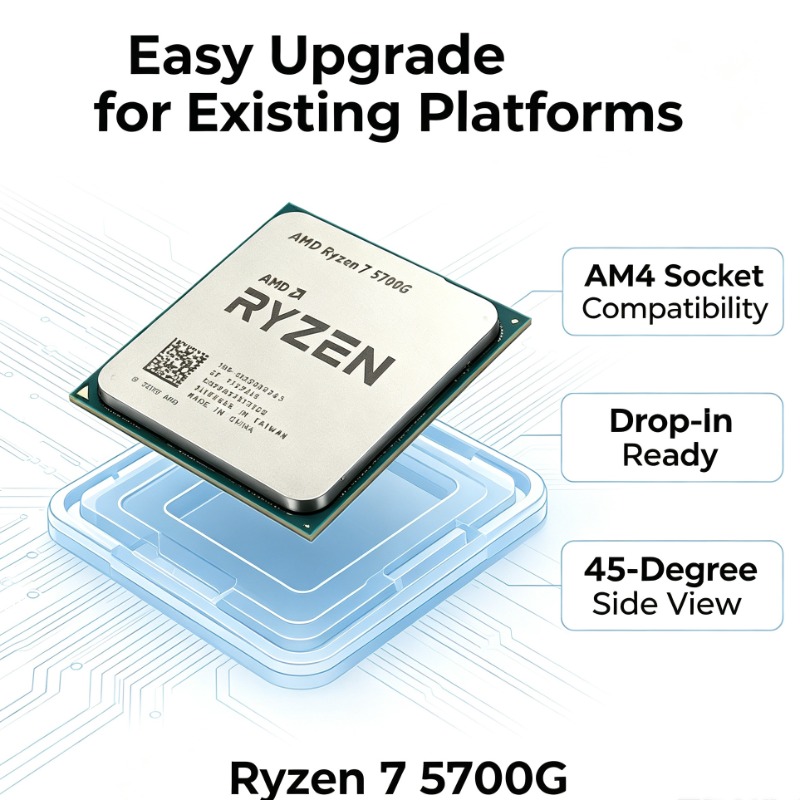 معالج سطح المكتب AMD R7 5700G  - مراجعة Pc Gaming Entry وسعره