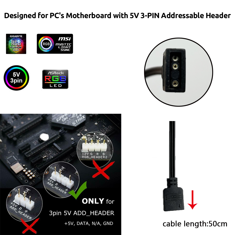شريط إضاءة LED مغناطيسي قابل ل - مراجعة Pc Gaming Asus وسعره