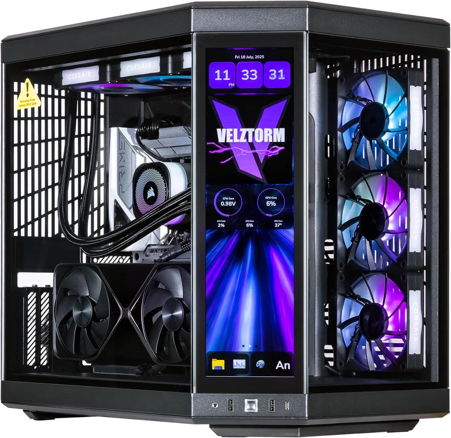 كمبيوتر ألعاب مكتبي مخصص من في - مراجعة Pc Gaming Y70 وسعره
